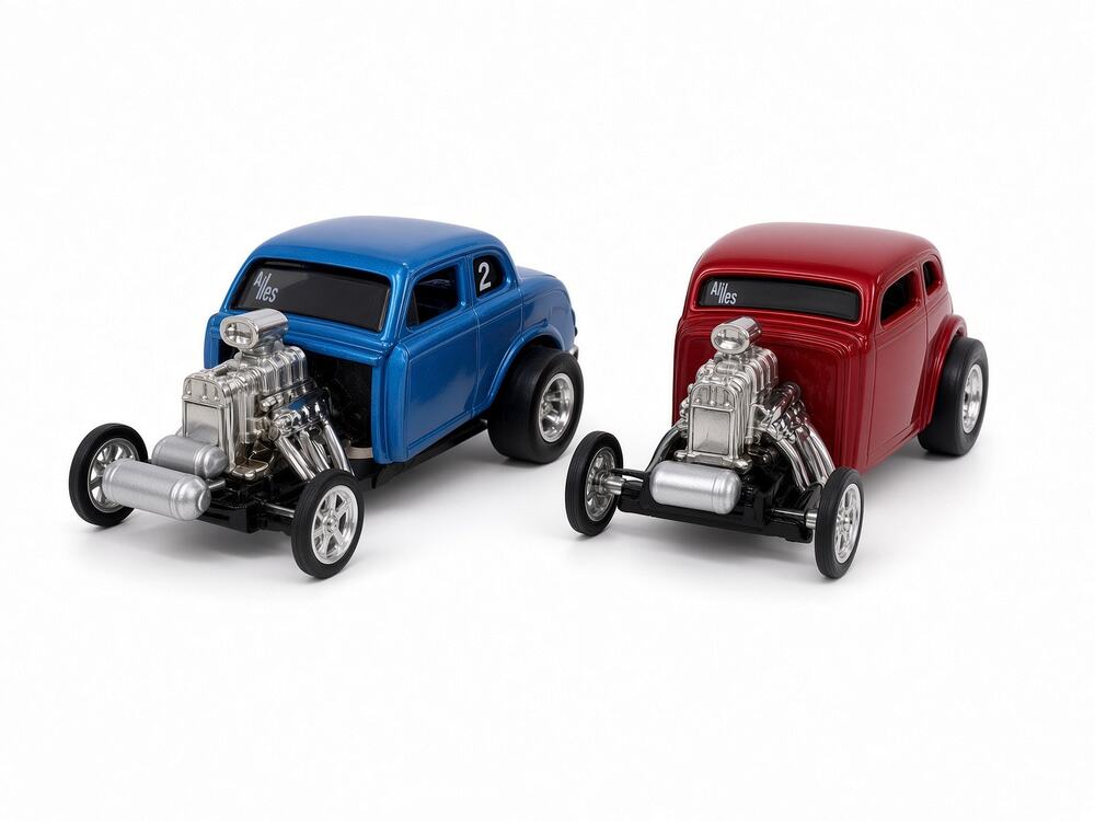 Hot Wheels 100% Classical Gassers Set Clay Smith Big John Mazmanian Display